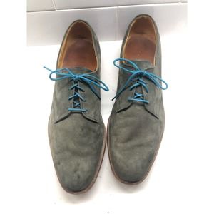 Allen Edmonds Orleans Green Suede shoes size 14D